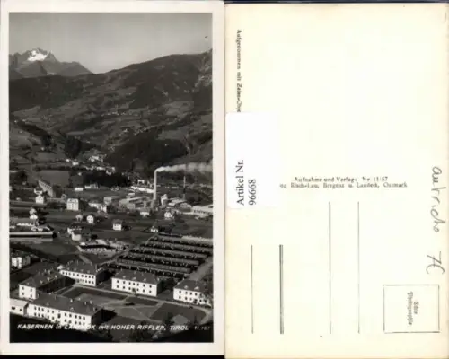96668,Kasernen in Landeck m. Hoher Riffler Ortsansicht