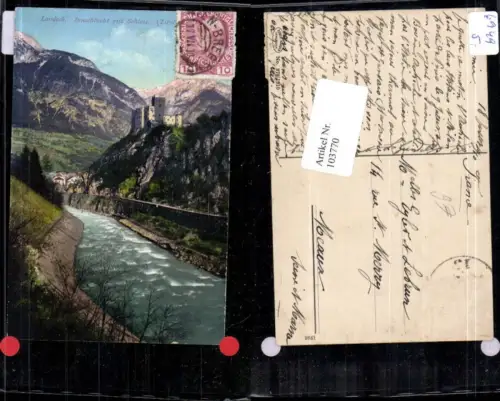 103770,Landeck Innschlucht mit Schloss