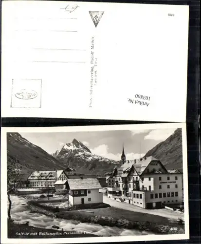 103800,Galtür Straßenansicht im Paznauntal