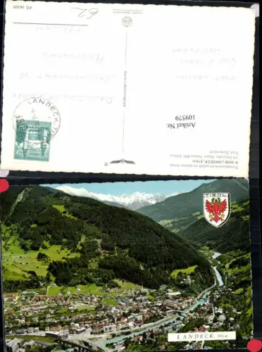 109579,Alpine Fliegeraufnahme Landeck in Tirol