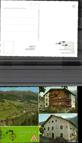 112565,Knauns Hotel Goldener Adler Bes. Partoll Peter MehrbildAk Bezirk Landeck
