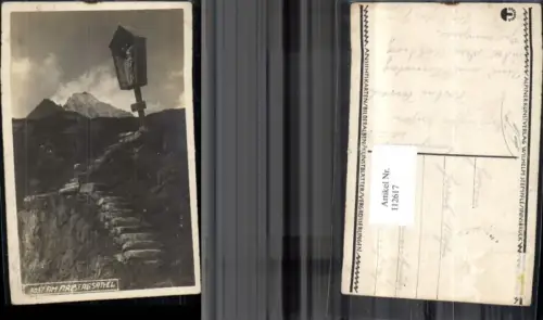 112617,St Anton am Arlberg Am Arlbergsattel Marterl Kreuz 1924 Bezirk Landeck