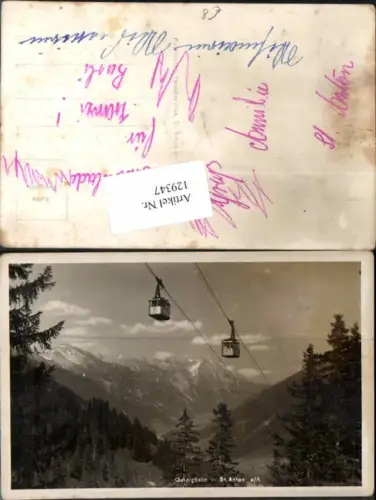 129347,Galzigbahn bei St Anton am Arlberg Seilbahn Bergbahn Gondel