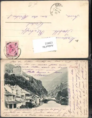 129412,Landeck in Tirol Teilansicht pub Würthle 881