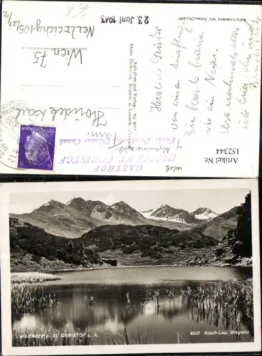 152344,St Christoph a. Arlberg Ansicht Maiensee 1943 pub Risch Lau 8637