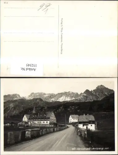 152345,St Christoph a. Arlberg Strassenansicht pub Nipp 1158