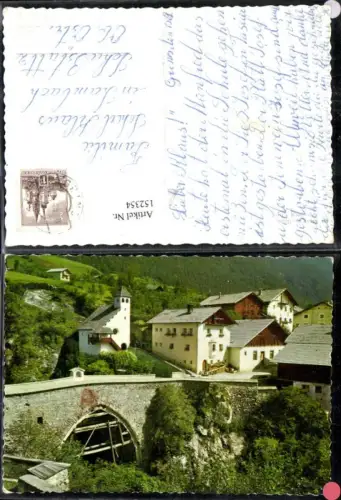 152354,Grins b. Landeck Ansicht m. Tunnel Kirche