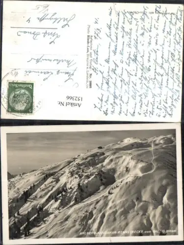 152366,Arlberg Kandahar Rennstrecke v. Galzig Winteransicht 1941 pub Risch Lau 10805