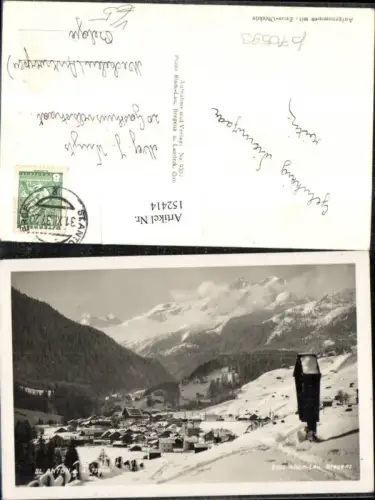 152414,St Anton a. Arlberg Winteransicht m. Marterl 1937 pub Risch Lau 9309