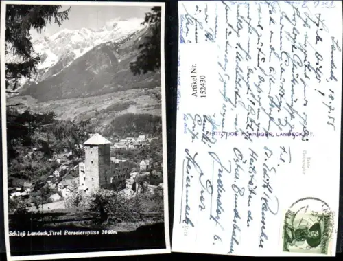 152430,Landeck Ansicht Schloss 1955