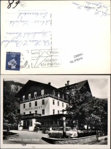 160882,St Anton am Arlberg Hotel Post Oldtimer Auto