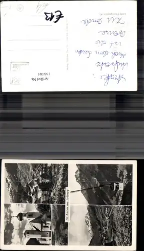 166464,St Anton a. Arlberg Mehrbild Ak Gondel Seilbahn Kirche