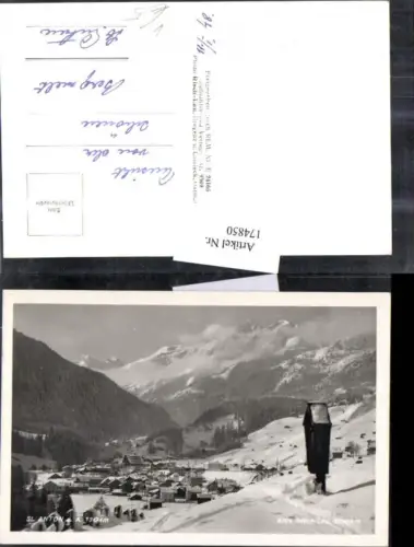 174850,St. Anton a. Arlberg Totale Wegkreuz pub Risch-Lau 9309
