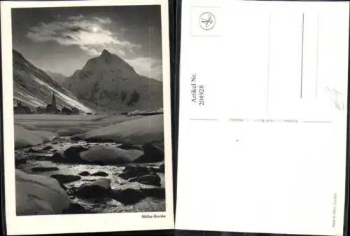 204928,Abend über Galtür Teilansicht Partie Winterbild