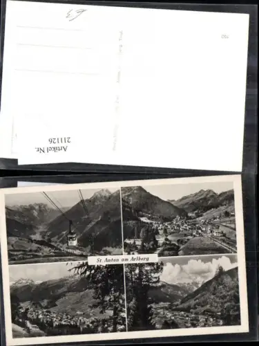 211126,St Anton a. Arlberg Mehrbild Ak Seilbahn Gondel