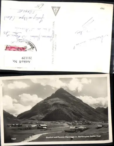 211129,Foto Ak Galtür Gasthof u. Pension Alpenrose m. Gorfenspitze