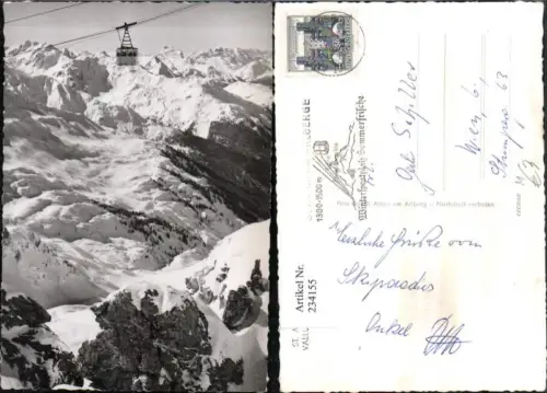 234155,St. Anton am Arlberg Valluga-Bergbahn Seilbahn Gondel