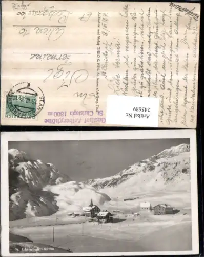 245689,St. Christoph am Arlberg Totale Winterbild