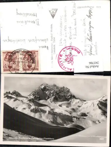 245706,Silvretta Paulketurm Zahnspitze u. Fluchthorn Bergkulisse b. Galtür