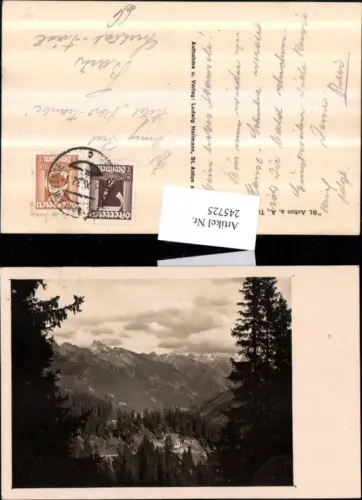 245725,St. Anton am Arlberg in Tirol Partie Bergkulisse
