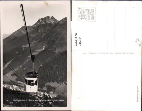 246234,Galzigbahn Seilbahn St. Anton am Arlberg Totale m. Riffler