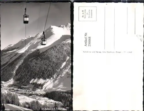 256068,St. Anton am Arlberg Totale Seilbahn Bergkulisse Winterbild pub Risch-Lau 2488
