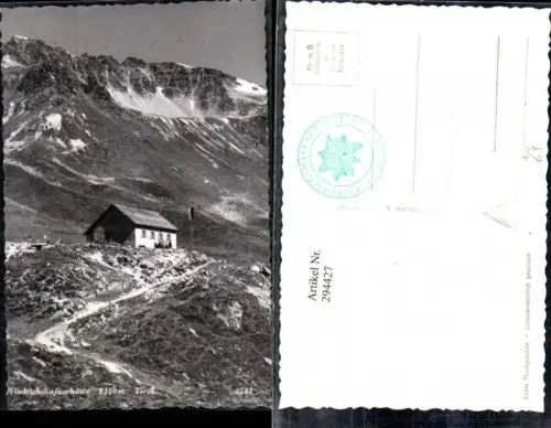 294427,Friedrichshafnerhütte Berghütte b. Galtür Bergkulisse