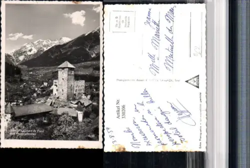 330206,Schloss Landeck m. Parseierspitze Bergkulisse