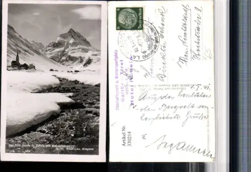 330214,Galtür i. Tirol Totale m. Ballunspitze Bergkulisse Winterbild pub Risch-Lau 10761
