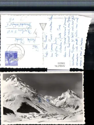 330233,Galtür Totale m. Gorfen- und Ballunspitze Bergkulisse Winterbild