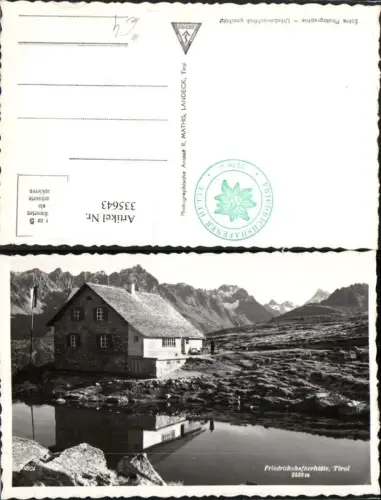 335643,Friedrichshafnerhütte Berghütte b. Ischgl Bergkulisse