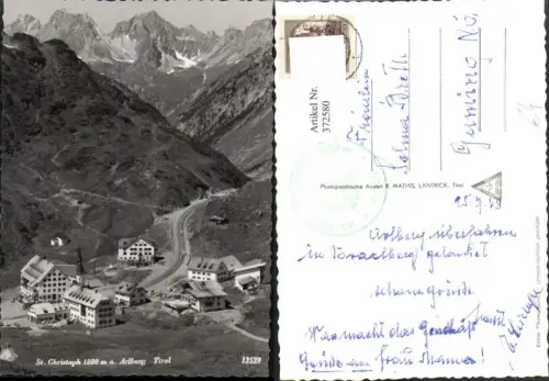 372580,St. Christoph am Arlberg Totale Bergkulisse
