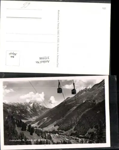 372598,Galzigbahn Seilbahn St. Anton am Arlberg Totale Bergkulisse