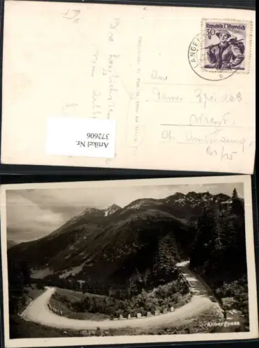 372606,Arlbergpass b. S. Anton Straße Bergkulisse