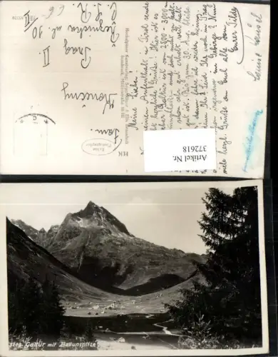 372618,Galtür Totale m. Ballunspitze Bergkulisse