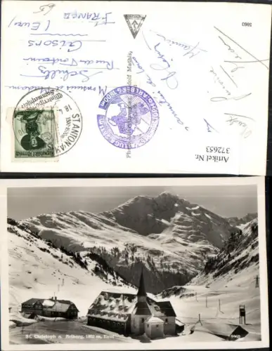 372653,St. Christoph am Arlberg Hospiz Bergkulisse Winterbild