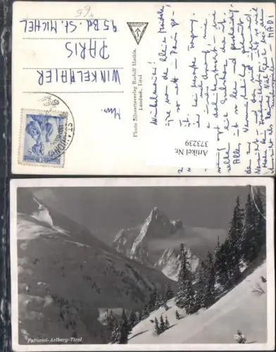 373239,Patteriol Arlberg b. St. Anton Bergkulisse Winterbild