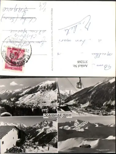 373268,St. Anton am Arlberg Totale Seilbahn Winterbilder Mehrbildkarte pub Risch-Lau 4064