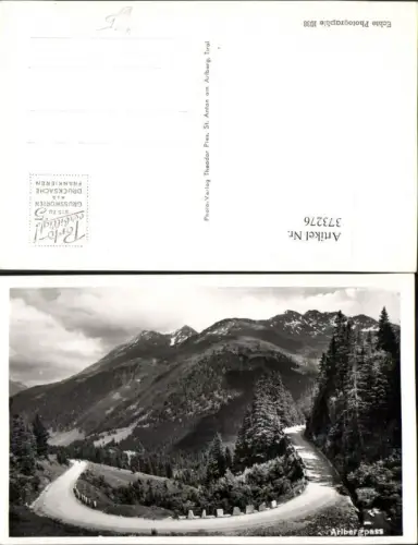 373276,Arlbergpass b. St. Anton Straße Bergkulisse