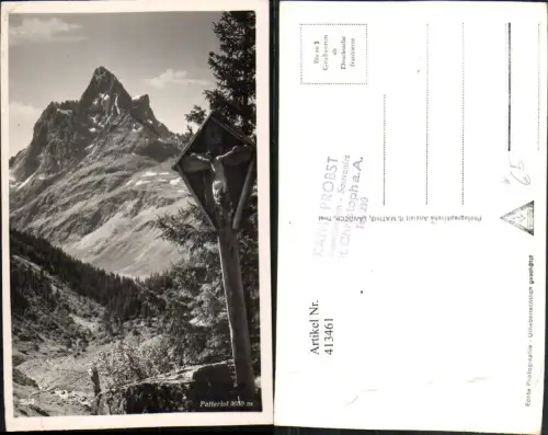 413461,Patteriol b. St. Anton am Arlberg Bergkulisse Wegkreuz