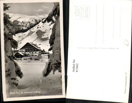 413462,St. Anton am Arlberg Hotel Post Winterbild