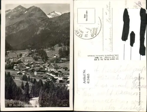 413465,St. Anton am Arlberg Teilansicht Bergkulisse pub Risch-Lau 3067