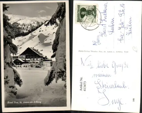 413473,St. Anton am Arlberg Hotel Post Winterbild