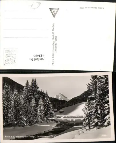 413485,Motiv an d. Trisanna b. Ischgl Winterlandschaft Bergkulisse