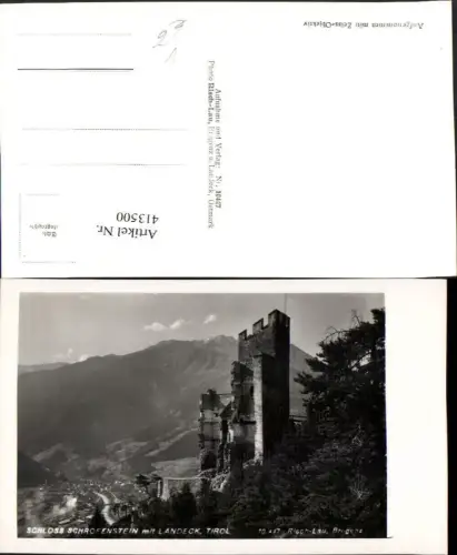413500,Schloss Schrofenstein Ruine m. Landeck Bergkulisse pub Risch-Lau 10447