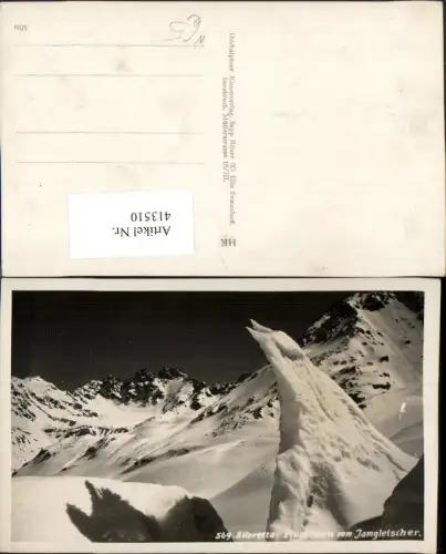 413510,Silvretta Fluchthorn vom Jamgletscher b. Galtür Bergkulisse