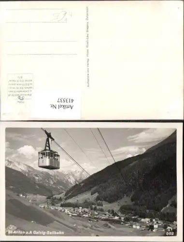 413537,St. Anton am Arlberg Totale Galzig-Seilbahn Bergkulisse pub Risch-Lau 502