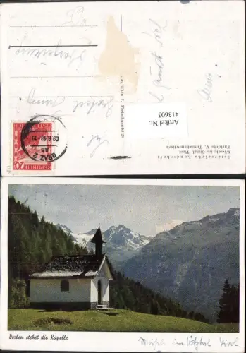413603,Wiesele im Ötztal b. Fendels Kapelle Bergkulisse