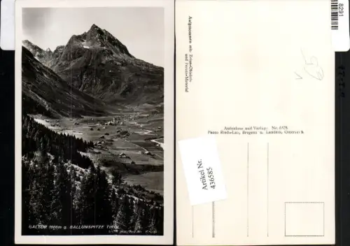 436585,Galtür Totale geg. Ballunspitze Bergkulisse pub Risch-Lau 6528