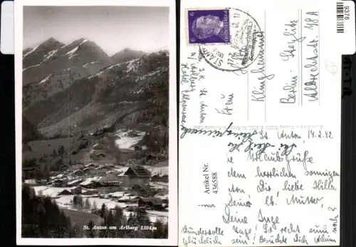 436588,St. Anton am Arlberg Totale Bergkulisse Winterbild